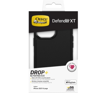 Otterbox OtterBox Defender XT-hoes voor iPhone 13 Pro Max / iPhone 12 Pro Max met MagSafe, schokbestendig, valbestendig, ultrarobuust, 5x getest volgens militaire standaard, Zwart