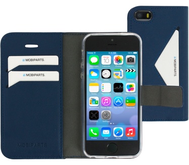Mobiparts Classic Wallet Case Apple iPhone 5, iPhone 5S, iPhone SE Blue