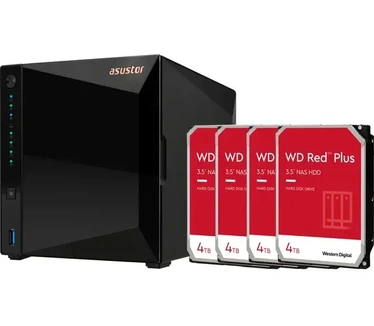Asustor Drivestor 4 Pro Gen2 incl. 4x WD Red Plus 4 TB harde schijf NAS