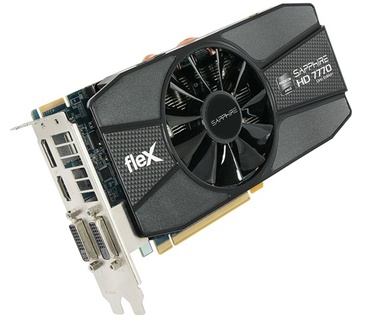 Sapphire Radeon HD 7770 GHZ Edition 1GB GDDR5 FLEX