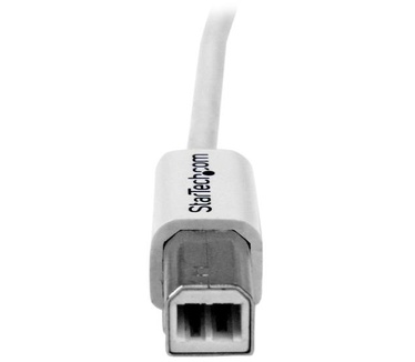 Startech.com 1 m witte USB 2.0 A-naar-B-kabel M/M