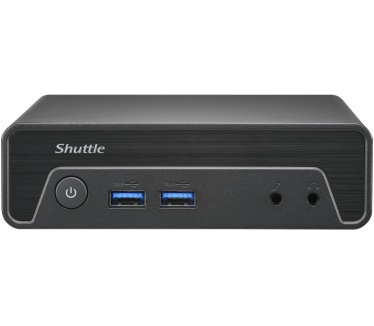 Shuttle Nano PC NE1010BA, Windows 11 Pro,Intel N 100, 8GB DDR4, 128GB M.2, 1x HDMI, 1x DP, 6x USB, 1x LAN, ventilatorloos, 24/7 permanent gebruik, incl. VESA