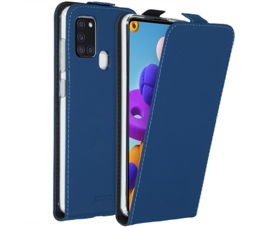 Accezz Flipcase (Galaxy A21s) Blauw