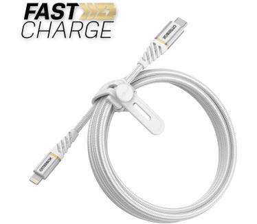 Otterbox Premium Cable USB C-Lightning 2M USB-PD, Cloud Sky White