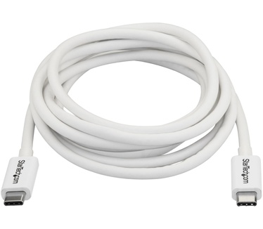 Startech.com Thunderbolt 3 USB-C kabel 20Gbps Thunderbolt, USB en DisplayPort compatibel 2m wit Wit