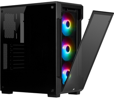 Corsair iCUE 220T RGB Tempered Glass Mid-Tower Smart Case Zwart