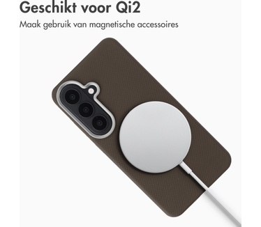 Accezz Mesh Backcover met MagSafe voor de Samsung Galaxy S26 - Bruin