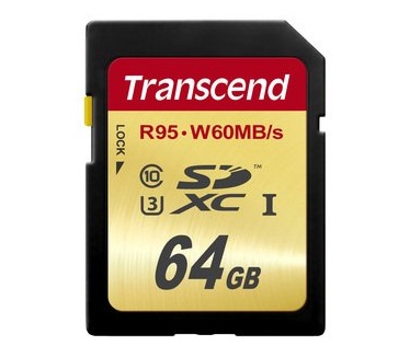 Transcend 64GB, SDXC UHS-I (U3)
