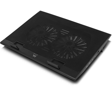 Ewent EW1253 Notebookstandaard met koeling en USB hub