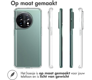 Accezz Clear Backcover OnePlus 11 - Transparant