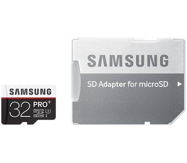 Samsung Pro+ microSDHC + SD-adapter 32GB