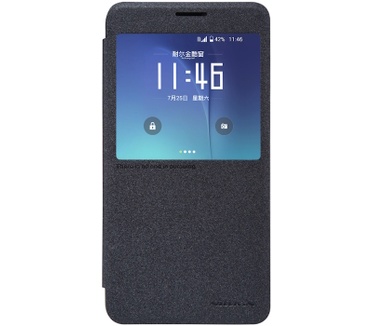 Nillkin Fresh PU Leather Book Case Samsung Galaxy Note 5 - Zwart
