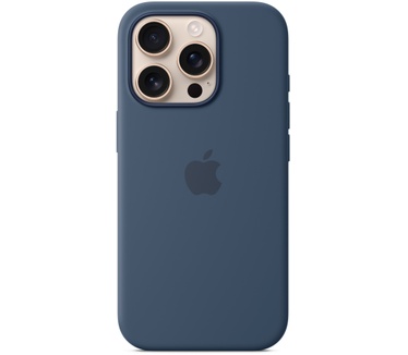Apple Siliconen Back Cover met MagSafe - iPhone 16 Pro Denim