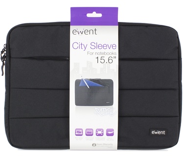 Ewent Ew2523 city sleeve 15.6" zwart Eenh. 1 stk (EW2523) Zwart
