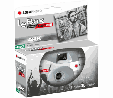 AgfaPhoto AgfaPhoto LeBox Black/White Flash 36 exp Single Use Camera