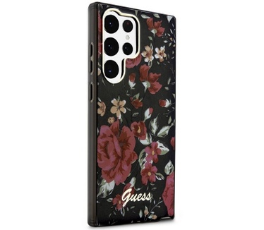 Guess Flower Back Case Samsung Galaxy S23 Ultra (S918) - Khaki Beige