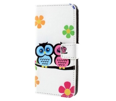 qMust Sony Xperia XZ Wallet Case - hoesje met stand - Cute Owls