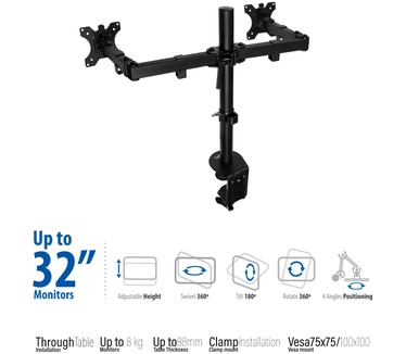 Eminent EM1512 Dual Desk Mount for monitors up to 32 inch