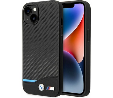 BMW M Blue Line Back Case - Apple iPhone 14 Plus (6.7") - Zwart Zwart