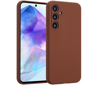 Accezz Liquid Silicone Backcover Samsung Galaxy A55 - New Tea Brown