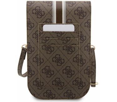 Guess 4G Printed Stripe Heuptas (Scherm tot 7 Inch) - Bruin Bruin