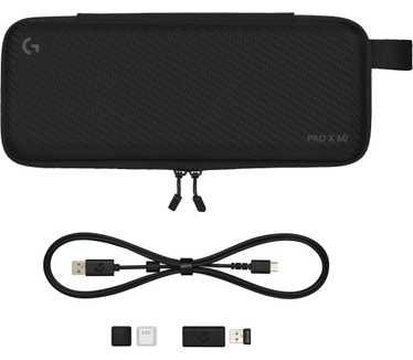 Logitech PRO X 60 Lightspeed, GX Optical Tactile, Qwerty US, Roze
