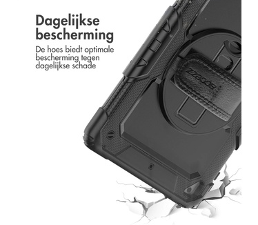 Accezz Rugged Backcover met schouderstrap iPad (2017 / 2018) - Zwart