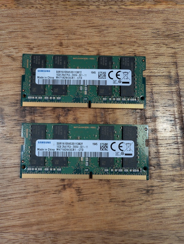 Samsung 32GB DDR4 (Set van 2x 16GB) 2666Mhz SO-DIMM aangeboden