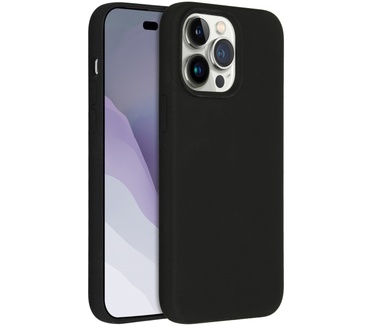 Accezz Liquid Silicone Backcover met MagSafe iPhone 14 Pro Max - Zwart