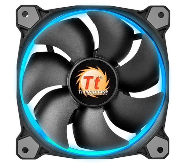 Thermaltake CL-F042-PL12SW-B. Soort: Ventilator, Ventilator diameter: 12 cm, Minimum centrifugesnelheid: 800 RPM. Kleur van het product: Zwart, Belichting: LED. Nominale netspanning: 0,21 A, Typisch stroomverbruik: 2,52 W. Maten ventilator (b x d x h): 12