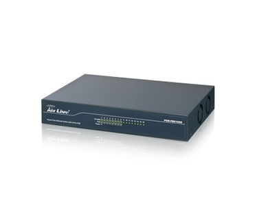 AirLive Ovislink POE-FSH1608 switch 16x100Mbps waarvan 8xPOE