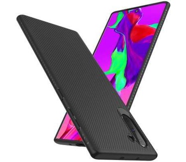 qMust Samsung Galaxy Note 10 Texture TPU Case - Zwart