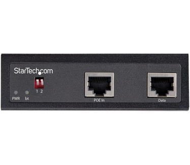 Startech.com Industrial Gigabit PoE Splitter 90W High Speed Power over Ethernet PoE+++ Splitter 12-48V DC Splitter 802.3bt LAN/RJ45 Ultra PoE naar DC Adapter -40C tot +75C