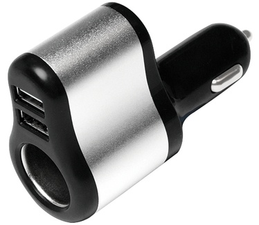 LogiLink 3 in 1 Universal Charger with 2x USB and 1x Cigarette Socket