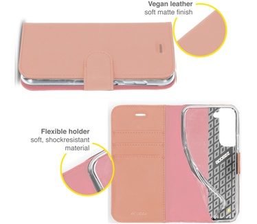 Accezz Wallet Softcase Bookcase Samsung Galaxy S21 FE - RosГ© Goud (Galaxy S21 FE) Rosé Goud