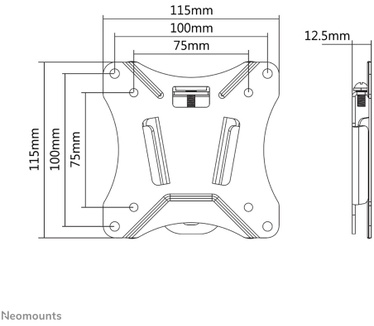 Neomounts by Newstar TV/Monitor Ultrathin Wall Mount (fixed) for 10"-30" Screen - Black