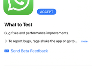 WhatsApp-bèta op iOS