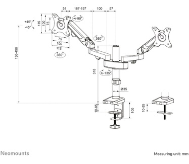 Neomounts by Newstar Neomounts by Newstar monitor bureausteun