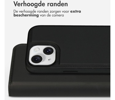 Accezz Premium Leather 2 in 1 Wallet Bookcase iPhone 15 - Zwart