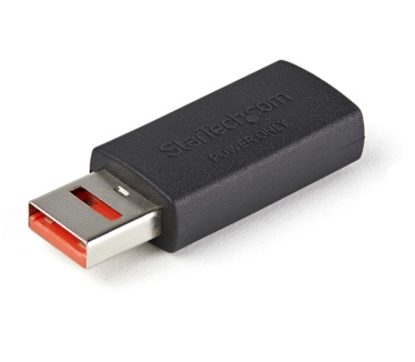 Startech.com USB Data Blocker Secure Charge Adapter No-Data/Power-Only USB-A Adapter voor Telefoon/Tablet USB Protector Adapter (M/F) USB Charge-Only Adapter