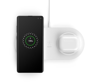 Belkin Boost Charge Draadloze Snellader Dual 10W Wit