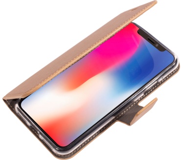 Mobiparts Saffiano Wallet Case Apple iPhone X, iPhone XS Copper