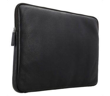 Accezz Leather Laptop hoes met rits 15-16 inch - Laptopsleeve - Zwart