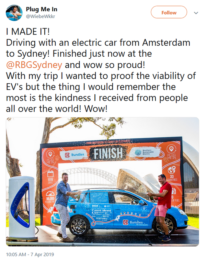Wiebe Wakker finish 2019 Sydney