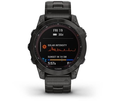 Garmin fēnix 7 Sapphire Solar (+ extra bandje) Grijs (Grijs)