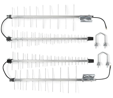 Nedis 3G/4G Buitenantenne - Max. 15 dBi Versterking - 698 - 960 MHz - 1710 - 2700 MHz - Aluminium (ANOR4G30ME)