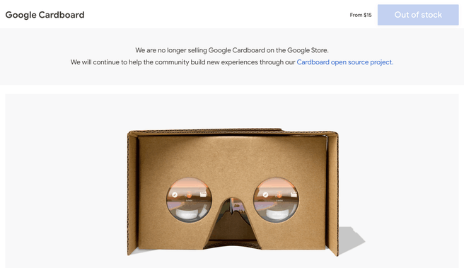 Cardboard stopt