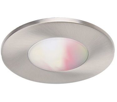 WiZ smart led-inbouwspot Colours Glyph 8W IP65 (geborsteld nikkel)