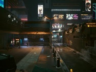 Cyberpunk 2077 op 5k-resolutie, op 5k-resolutie met DLSS Performance en op 2k-resolutie