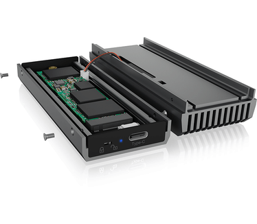 Icy Box External Type-C enclosure for M.2 NVMe SSD Zwart